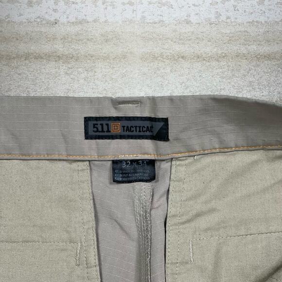 Vintage 5.11 Tactical Pants Light Tan Baggy Fit Cargos Military Grade 90s - Picture 4 of 4